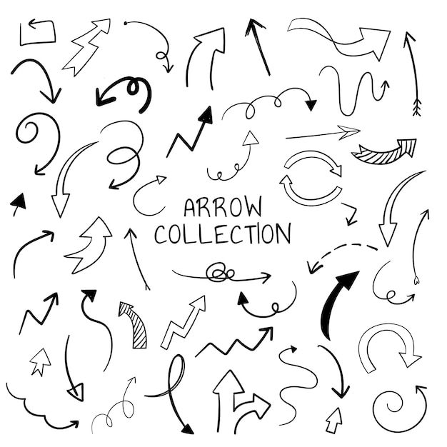 Free Vector hand drawn arrow illustration collection