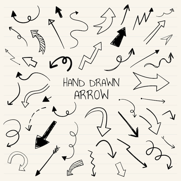 Free Vector hand drawn arrow illustration collection