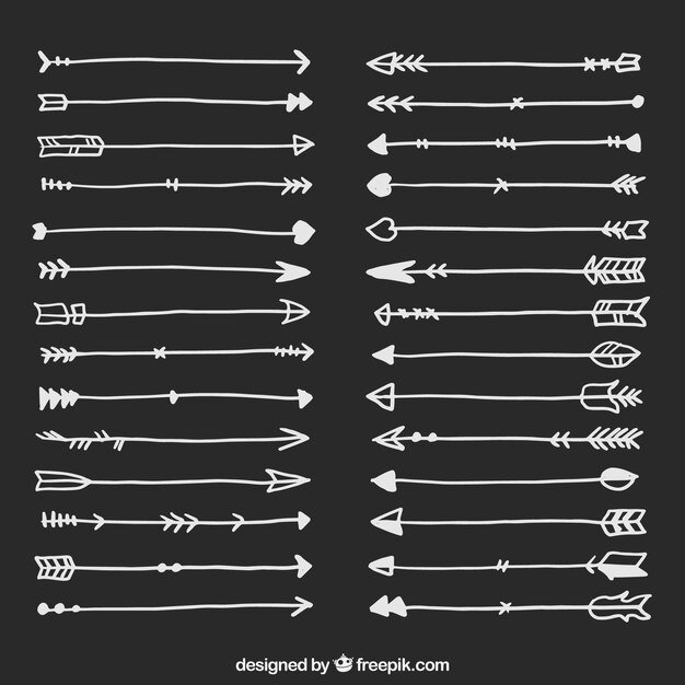 Hand drawn arrows pack