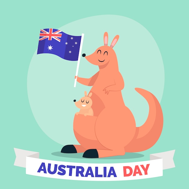 Hand drawn australia day