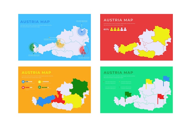 Hand-drawn austria map infographic