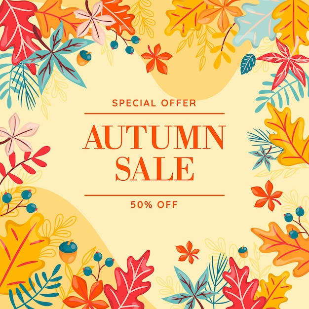 Hand drawn autumn sale