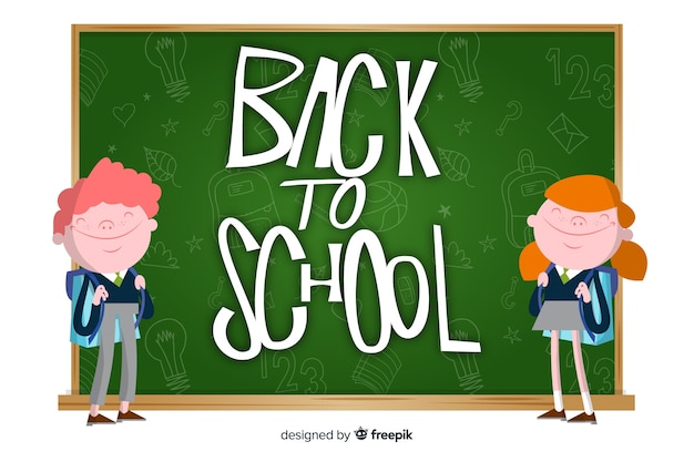 Hand drawn back to school background