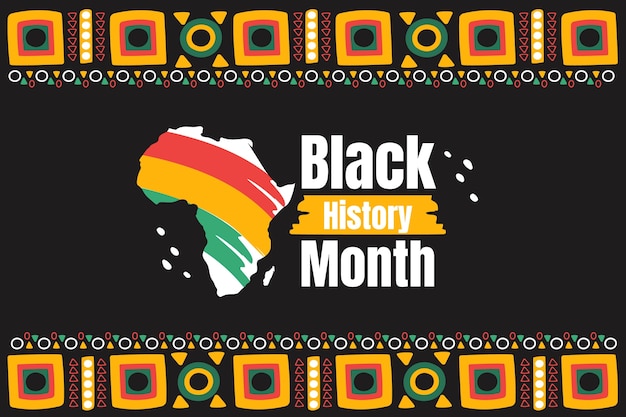 Free vector hand drawn background for black history month celebration