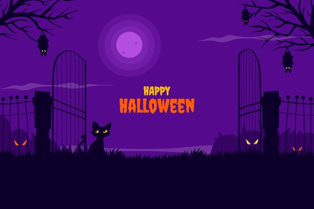 Hand drawn background for halloween celebration