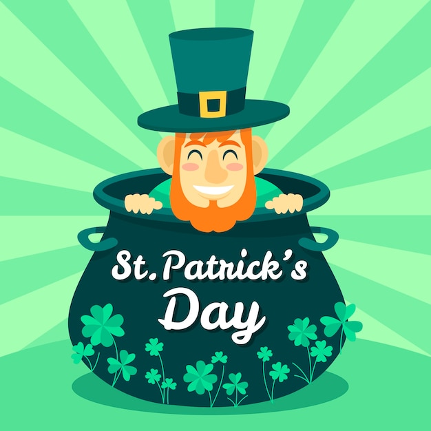 Hand drawn background st. patrick's day