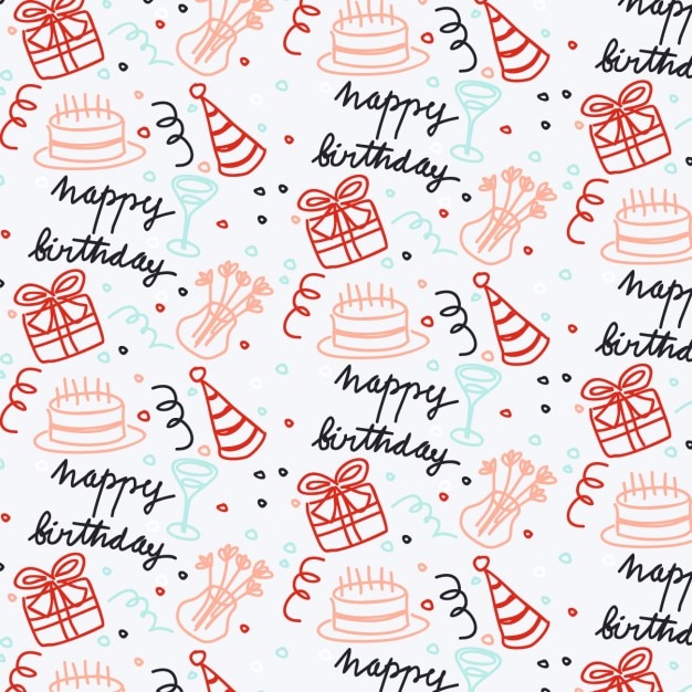 Hand drawn birthday wallpaper