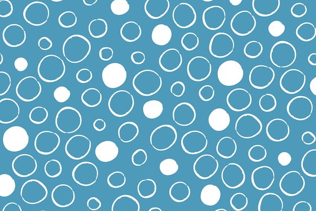 Hand drawn blue dots background