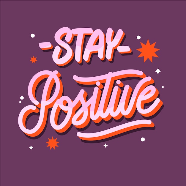 Free Vector hand drawn body positive lettering