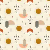 Free vector hand drawn boho pattern design