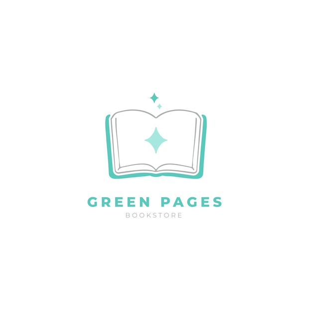 Free Vector hand drawn bookstore logo