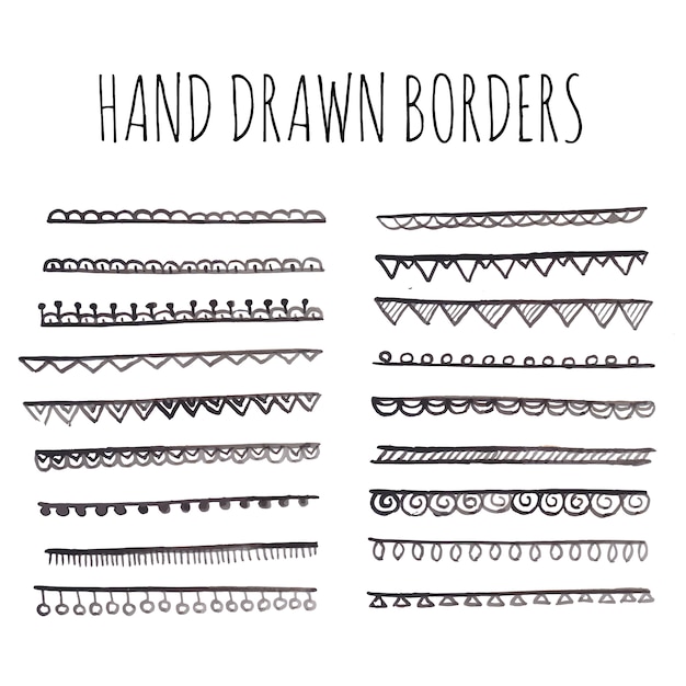 Hand drawn borders