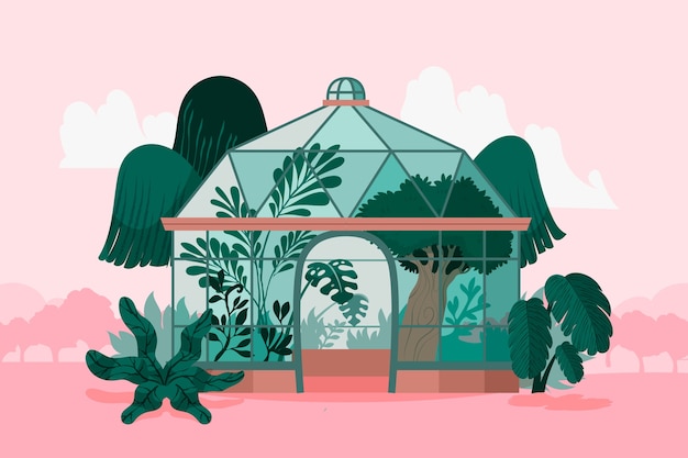 Free vector hand drawn  botanical garden illustration