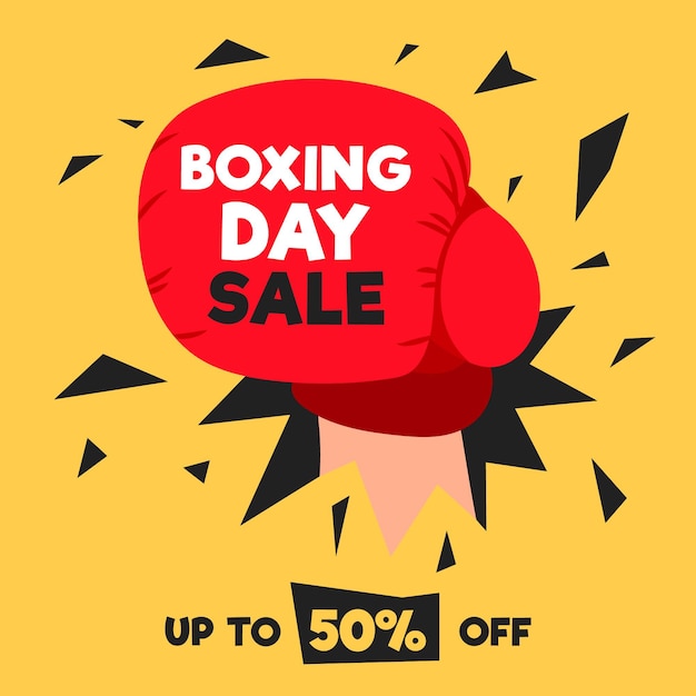 Hand drawn boxing day sale