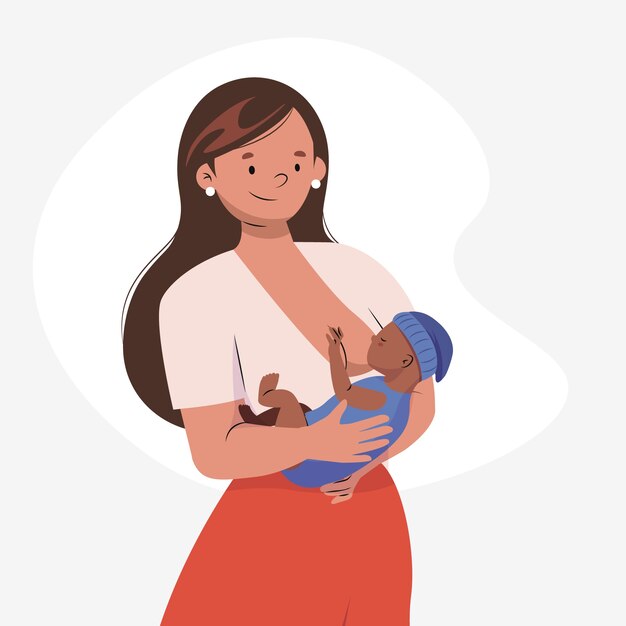 Hand drawn breastmilk illustration