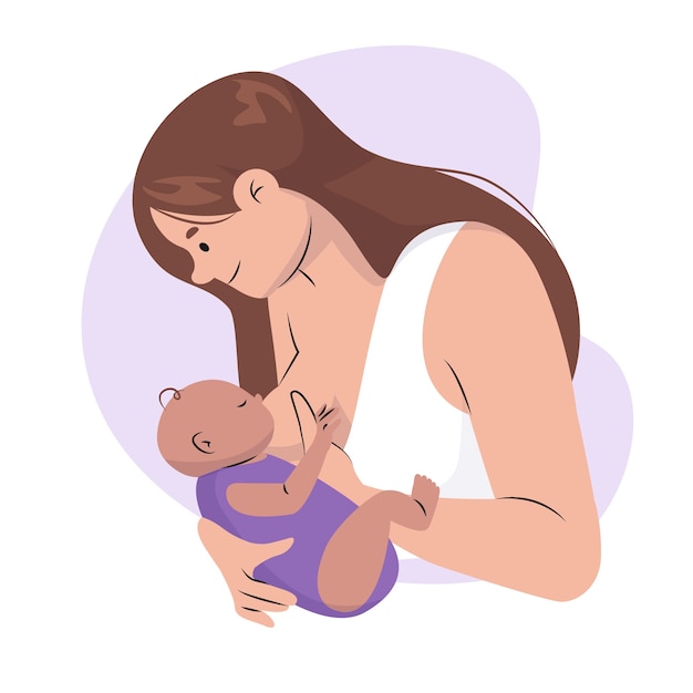 Hand drawn breastmilk illustration