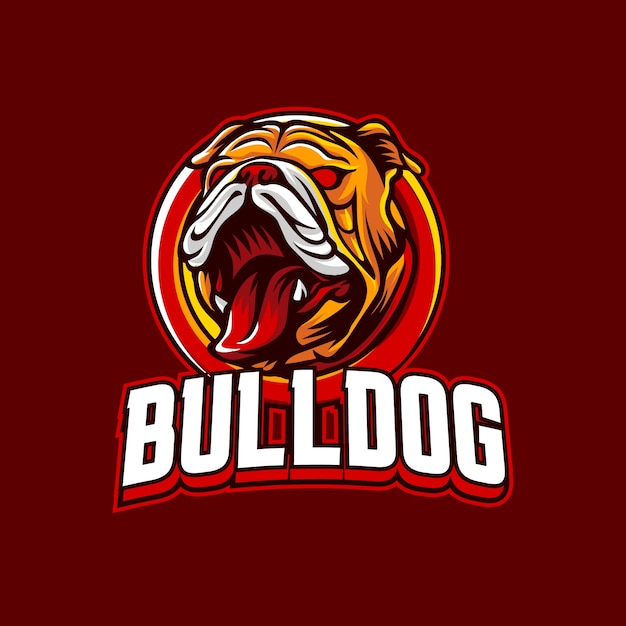 Free Vector hand drawn bulldog logo