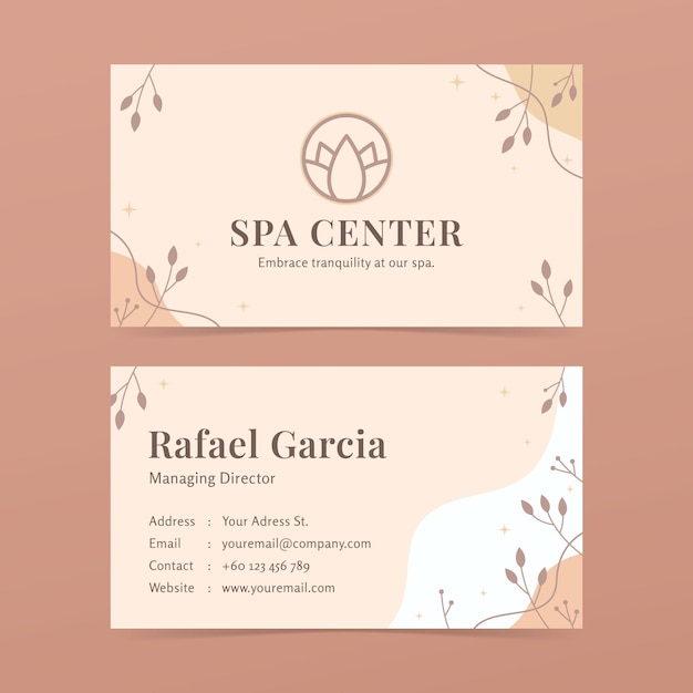 Hand drawn business card template