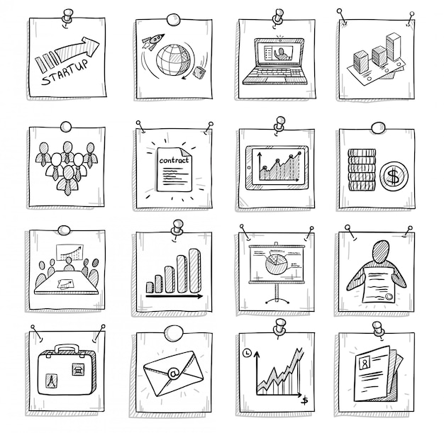 Free Vector hand drawn business concept