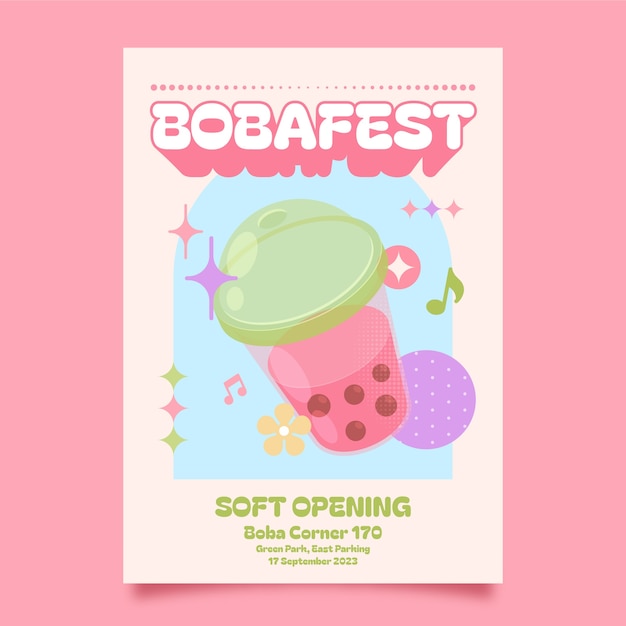 Free Vector hand drawn candy pastel color poster