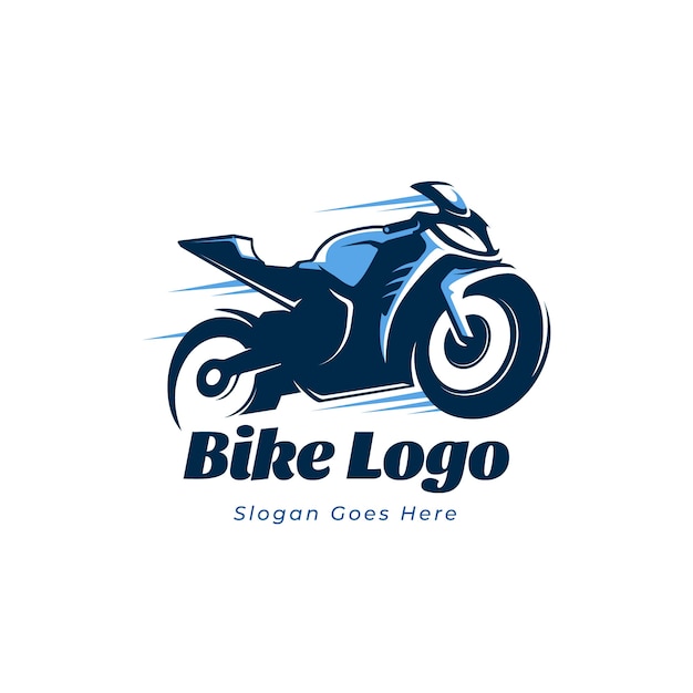 Free vector hand drawn car biker logo design