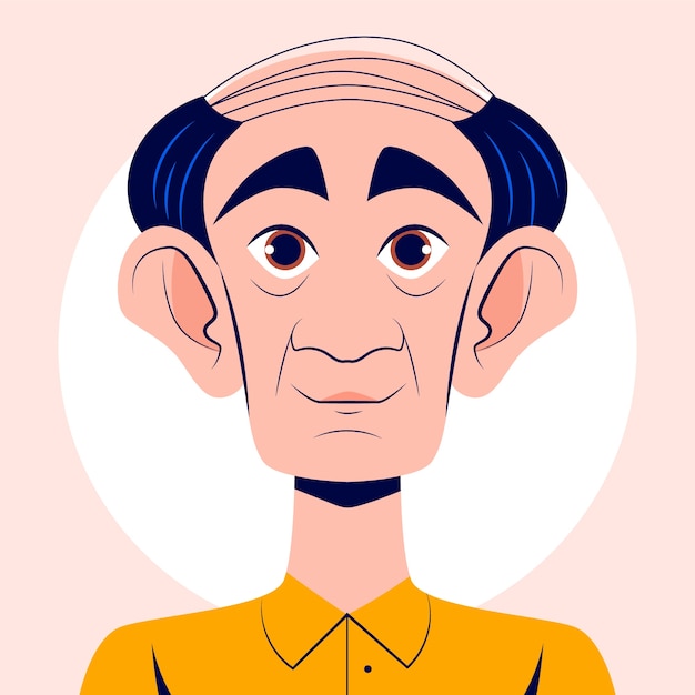 Hand drawn caricature illustration