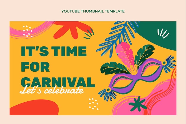 Hand drawn carnival youtube thumbnail