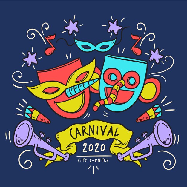 Hand drawn carnival