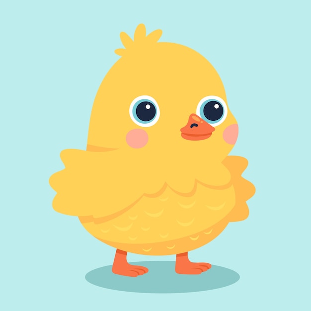 Free Vector hand drawn cartoon chick illustration