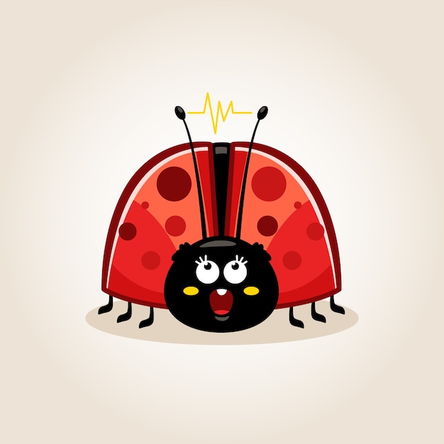 Free Vector hand drawn cartoon ladybug illustration