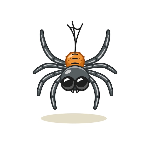 Free Vector hand drawn cartoon spider illustration