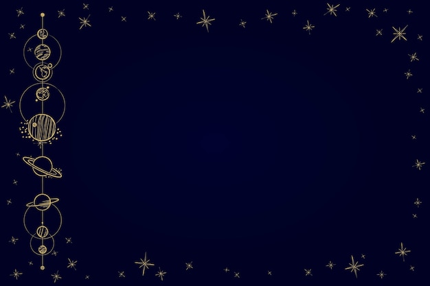 Free Vector hand drawn celestial background