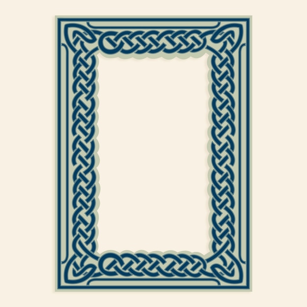 Hand drawn  celtic frame design