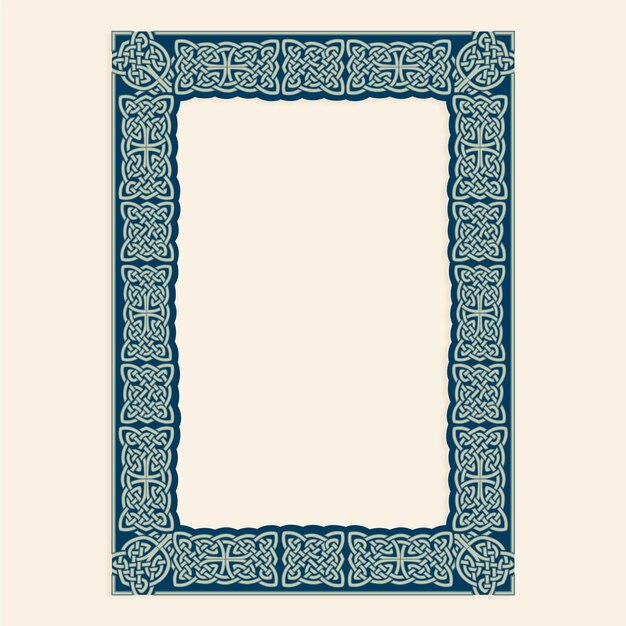 Hand drawn  celtic frame design