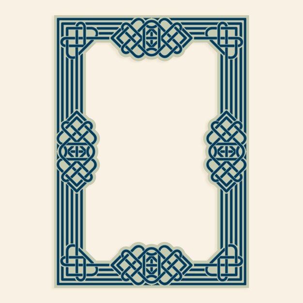 Hand drawn  celtic frame design