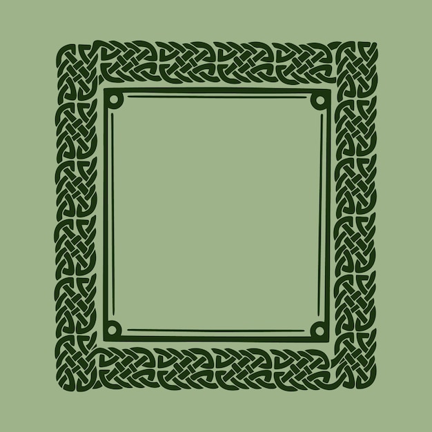 Free Vector hand drawn celtic frame design