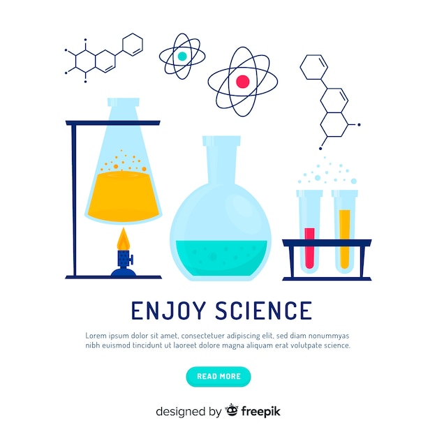 Hand drawn chemistry background