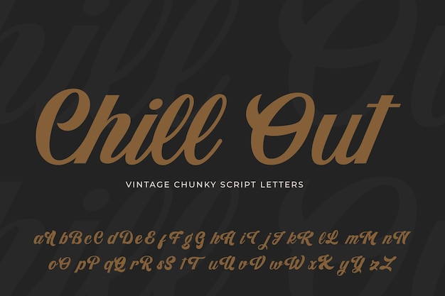 Free Vector hand drawn chill out lettering