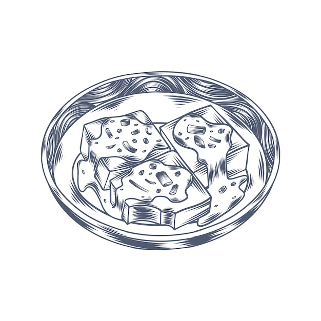 Free Vector hand drawn chinese food illustration