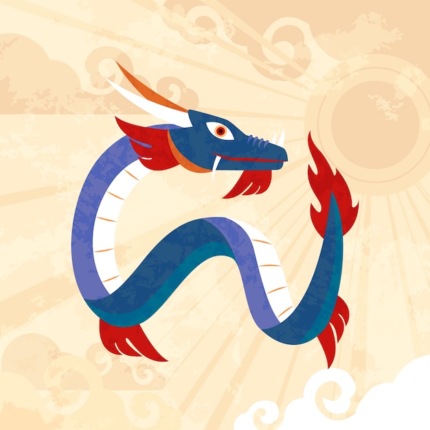 Free vector hand drawn chinese zodiac animals illustration