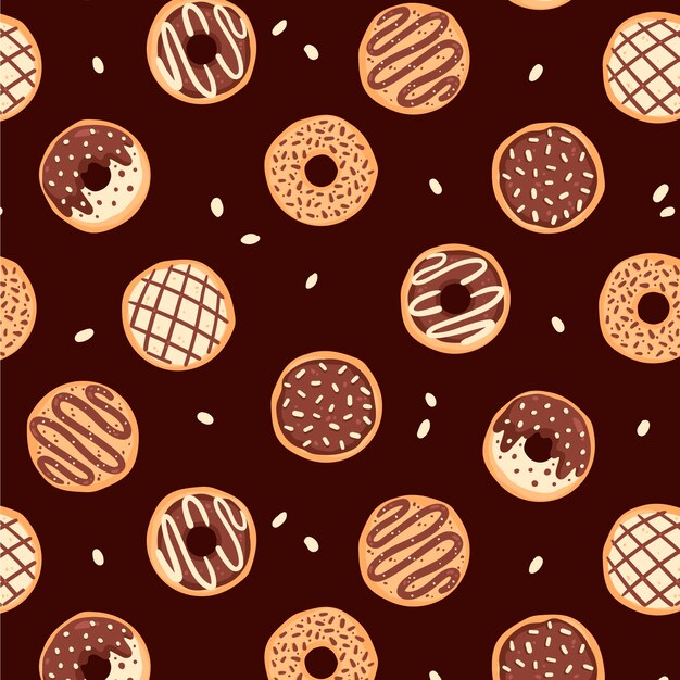 Hand drawn chocolate pattern design