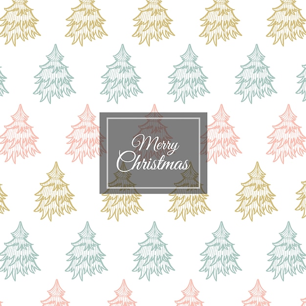 Free Vector hand drawn christmas background