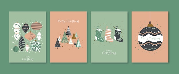 Hand drawn christmas cards