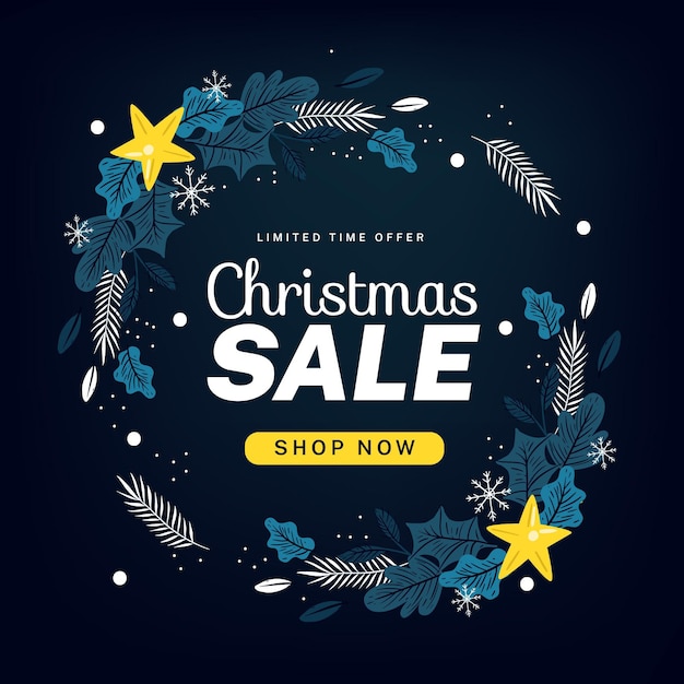 Free Vector hand drawn christmas sale