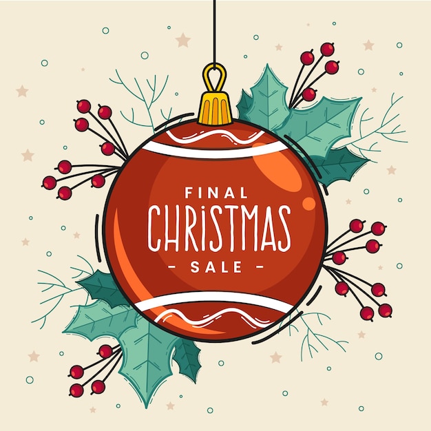 Hand drawn christmas sale