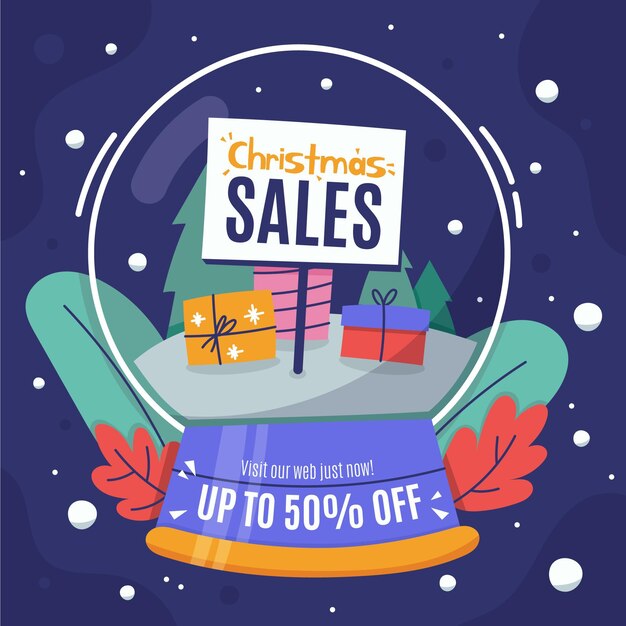 Hand drawn christmas sale