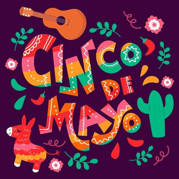 Free Vector hand drawn cinco de mayo concept