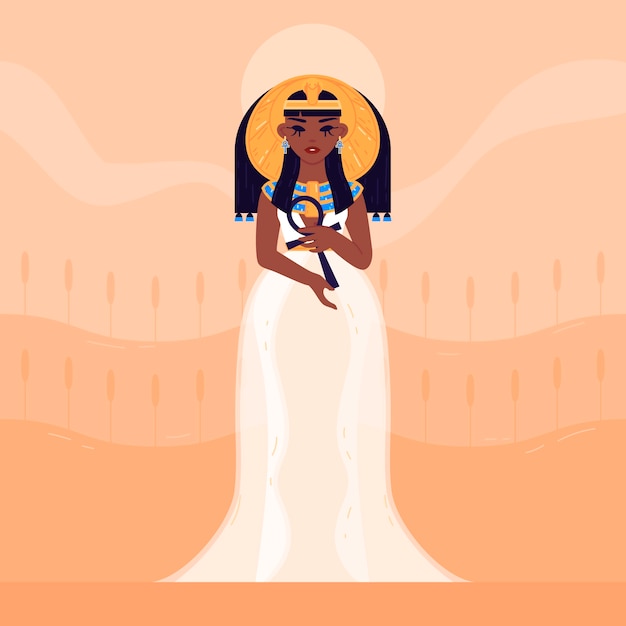 Hand drawn cleopatra illustration