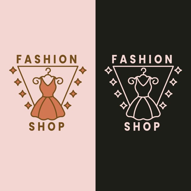 Hand drawn clothing store logo design