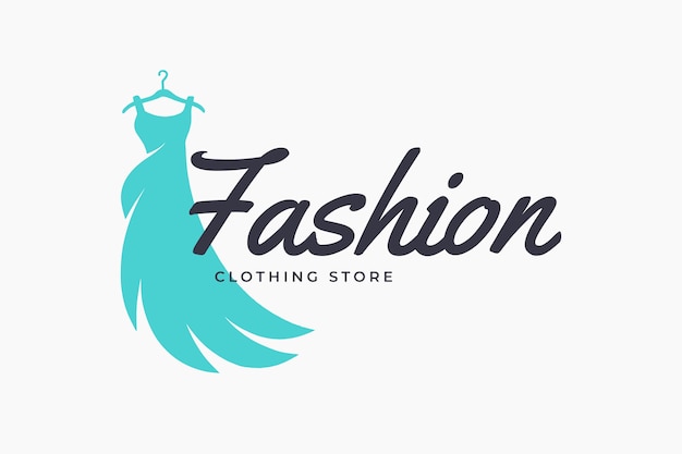 Hand drawn clothing store logo design